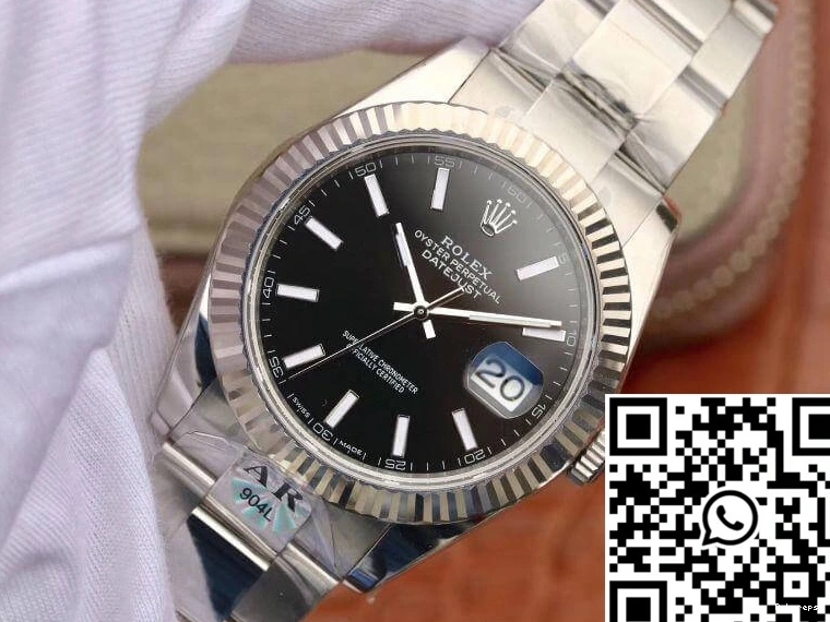 126334 Rolex Factory 41mm AR Datejust Dial Black 0303